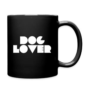 Amoureux des chiens - Mug uni - noir - Droite