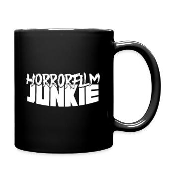 Horrorfilm Junkie - Tasse einfarbig - Schwarz - Rechts