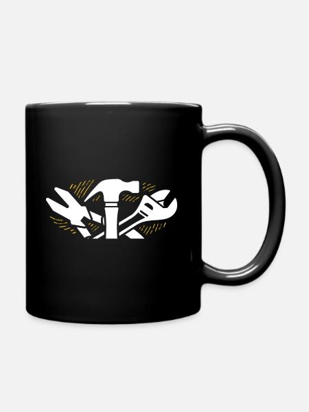 Handwerker - Tasse einfarbig - Schwarz