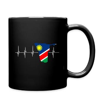 Namibia Afrika Shirt Geschenkidee - Tasse einfarbig - Schwarz - Rechts