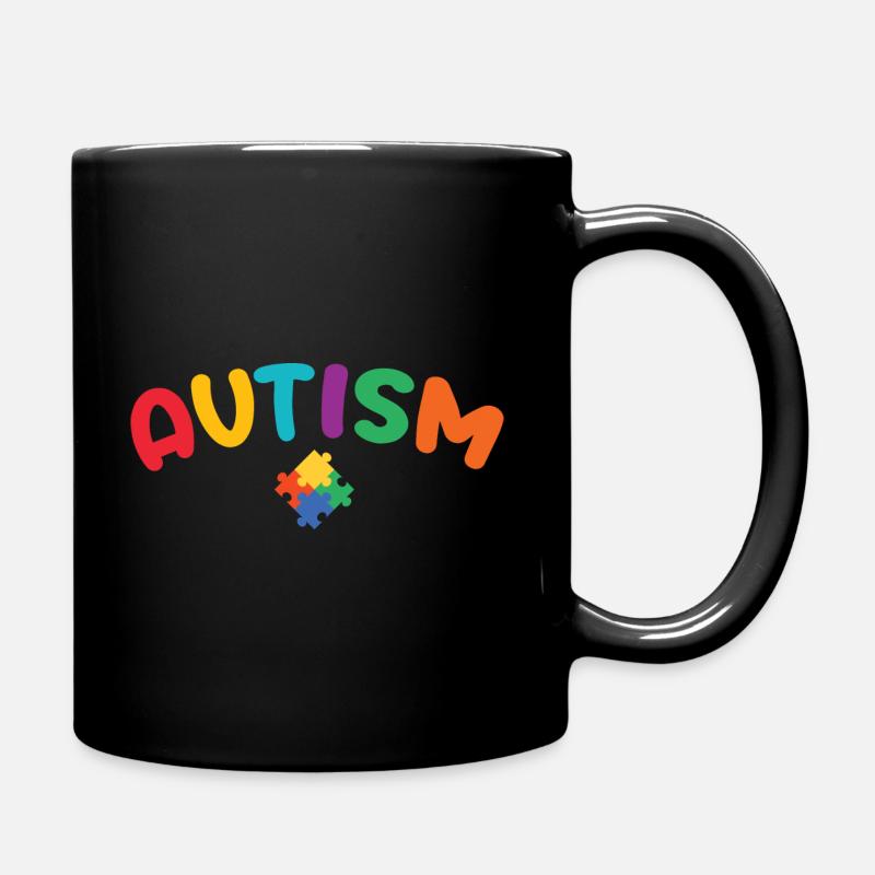 Autismus - Tasse einfarbig - Schwarz