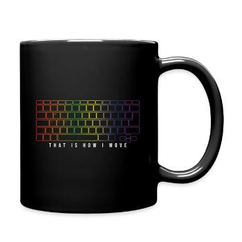 Gamer WASD Gaming PC Master Race Gamecker Cadeau - Mug uni - noir - Droite