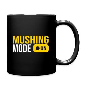 mushing sport musher geschenk mann und frau - Tasse einfarbig - Schwarz - Rechts