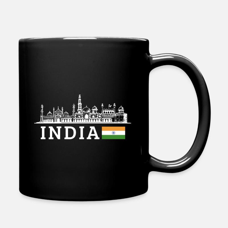 Indien - Tasse einfarbig - Schwarz
