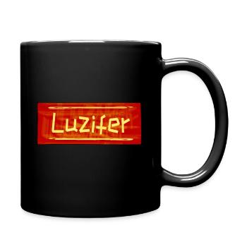 Luzifer teufel - Tasse einfarbig - Schwarz - Rechts