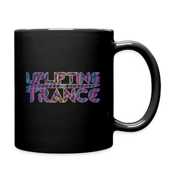 Erhebende Trance Music | Purple Vortex - Tasse einfarbig - Schwarz - Rechts
