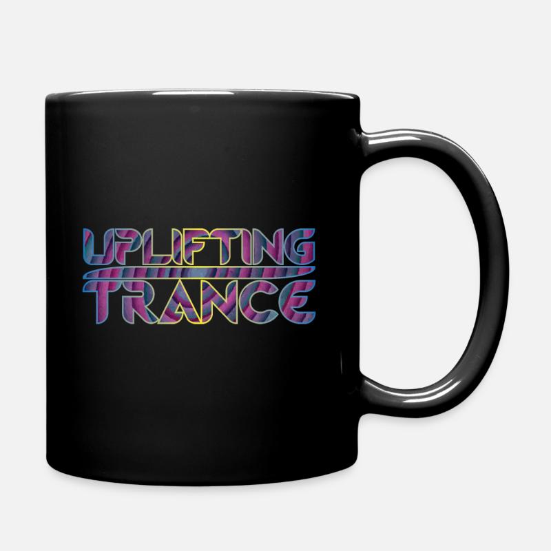 Erhebende Trance Music | Purple Vortex - Tasse einfarbig - Schwarz