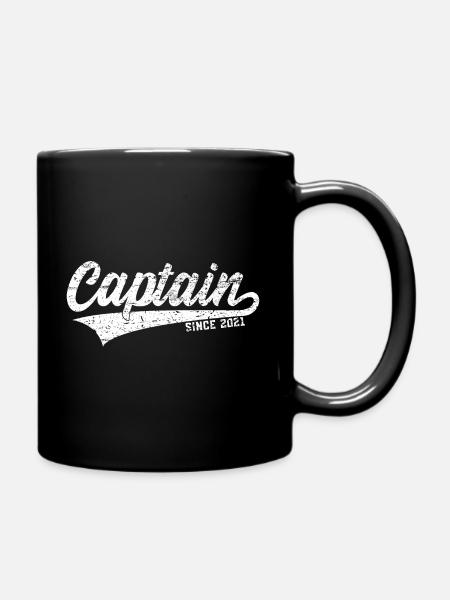 CAPTAIN SINCE 2021 - Tasse einfarbig - Schwarz