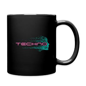 Techno Musique DJ Festival edm party - Mug uni - noir - Droite