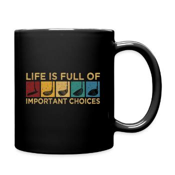 Golf Golf Sport Drôle de Cadeaux Golf - Mug uni - noir - Droite