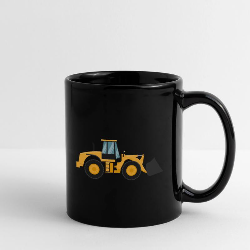 Loading Machine Silhouette Gift Wheel Loader Driver Full Colour Mug
