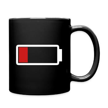 Batterie - Pas d’énergie | Batterrie - Mug uni - noir - Droite