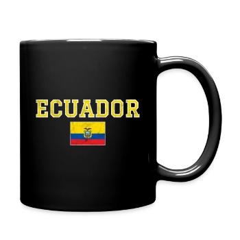 Ecuador - Tasse einfarbig - Schwarz - Rechts