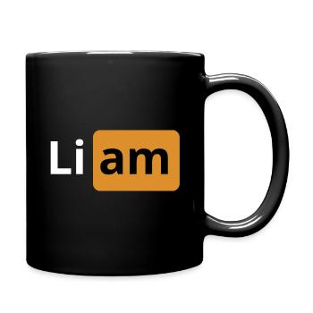 Geschenk für Liam | | Porno Logo Geschenk beauf - Tasse einfarbig - Schwarz - Rechts