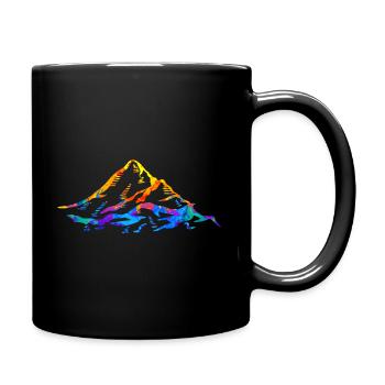 Mountain Mountains Alps Gift - Full Colour Mug - black - Right