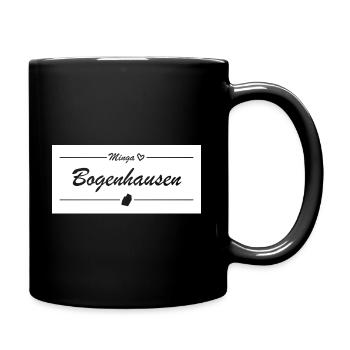 Minga <3 - Bogenhausen - München-Liebe - Tasse einfarbig - Schwarz - Rechts