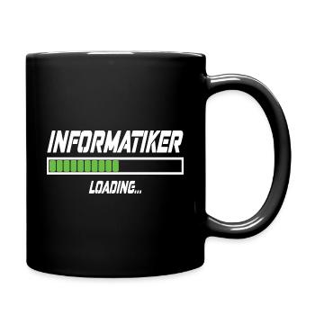 Informatiker Loading... - Tasse einfarbig - Schwarz - Rechts