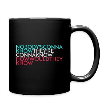 personne ne le saura... - Mug uni - noir - Droite