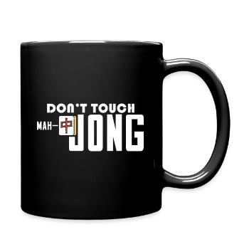 Ne touchez pas mah-jongg drôle Mah-jongg en paix - Mug uni - noir - Droite