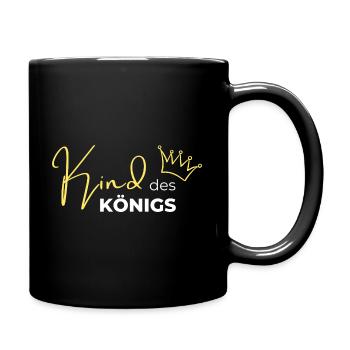 Kind des Königs - Tasse einfarbig - Schwarz - Rechts