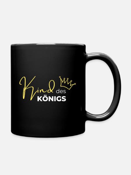 Kind des Königs - Tasse einfarbig - Schwarz