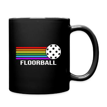 floorball unihoc floorballspieler bandy - Tasse einfarbig - Schwarz - Rechts