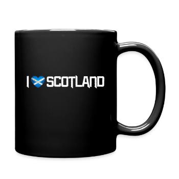 Ich liebe Schottland - Tasse einfarbig - Schwarz - Rechts
