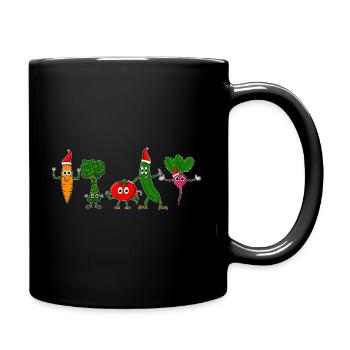 Légume pour Noël - Mug uni - noir - Droite