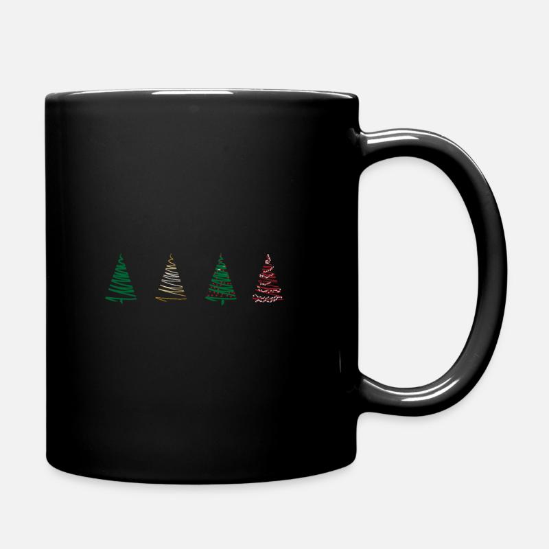 christmas tree christmas tree gift christmas - Full Colour Mug - black