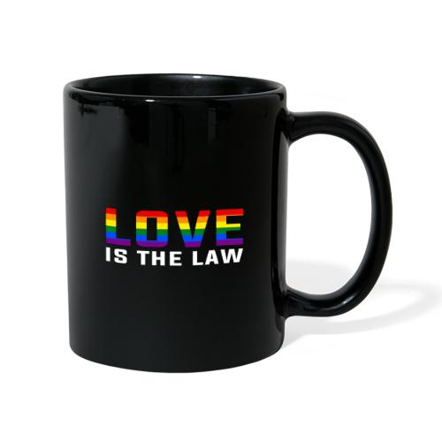 LOVE IS THE LAW / Rainbow-Design - Tasse einfarbig