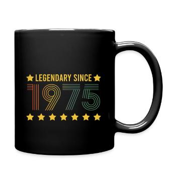 Vintage Legendary since 1975 Birthday Retro - Full Colour Mug - black - Right