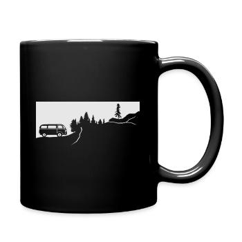 Gift idea for mountain hikes in the mountains - Full Colour Mug - black - Right
