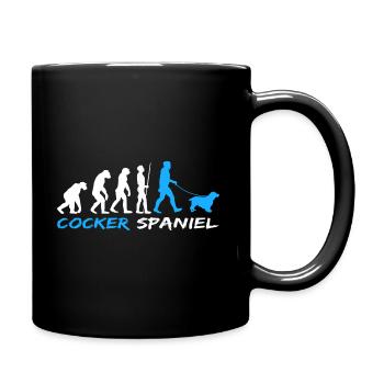 Englischer Cocker Spaniel Hundebesitzer Evolution - Tasse einfarbig - Schwarz - Rechts