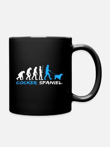 Cocker anglais Cocker Spaniel Chien Evolution - Mug uni - noir