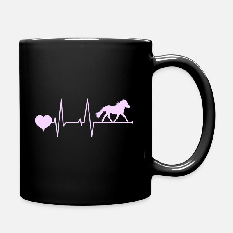 Shetland Pony Herzschlag Pink - Tasse einfarbig - Schwarz