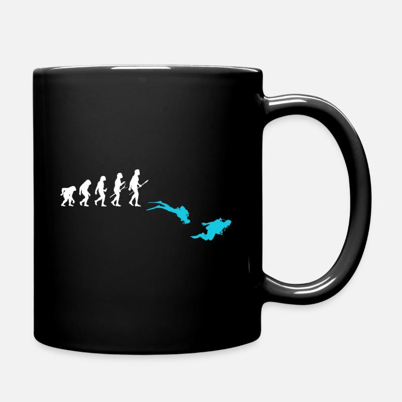 Tauchen Evolution Taucher - Tasse einfarbig - Schwarz