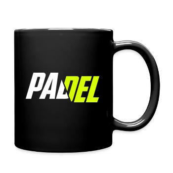 Padel - Tasse einfarbig - Schwarz - Rechts
