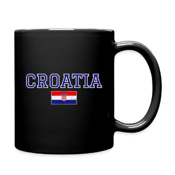 Croatia - Full Colour Mug - black - Right