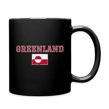 Groenland - Mug uni - noir - Droite