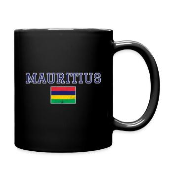 Mauritius - Tasse einfarbig - Schwarz - Rechts