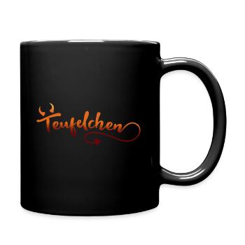 Teufelchen Teufel Kostüm Halloween - Tasse einfarbig - Schwarz - Rechts