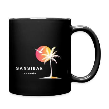Tansania - Tasse einfarbig - Schwarz - Rechts