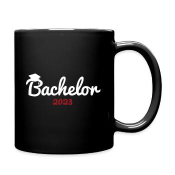 Bachelor Hut 2023 Abschluss Bachelorabschluss - Tasse einfarbig - Schwarz - Rechts