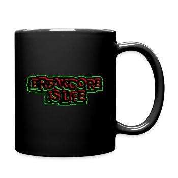 Breakcore Is Life | Breakcore Glitch Remix - Full Colour Mug - black - Right