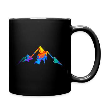 Mountains Mountain Alps Gift - Full Colour Mug - black - Right