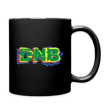DNB Drum n Bass Junglist Heavy Glitch - Tasse einfarbig - Schwarz - Rechts