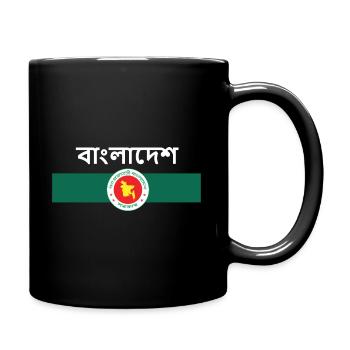 বাংলাদেশ - flag and coat of arms - Full Colour Mug - black - Right