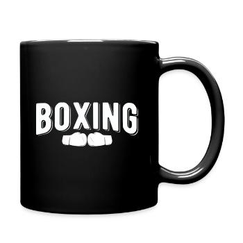 Boxsport Boxing - Tasse einfarbig - Schwarz - Rechts