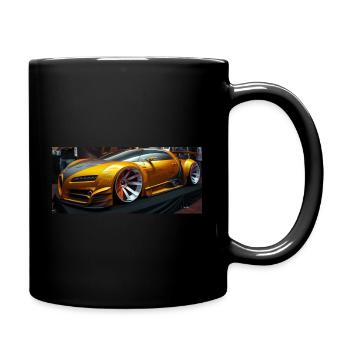 fantasy sports car on show - Full Colour Mug - black - Right