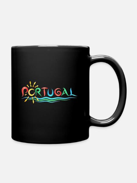 PORTUGAL COLORS - Tasse einfarbig - Schwarz